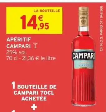 Intermarché Hyper Apéritif Campari offre