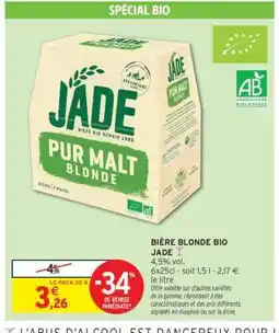 Intermarché Hyper JADE Pur Malt Blonde offre
