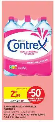 Intermarché Hyper Eau Minérale Naturelle Contrex offre