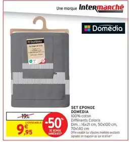 Intermarché Hyper SET EPONGE DOMEDIA offre