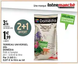 Intermarché TERREAU UNIVERSEL 20L DOMÉDIA offre