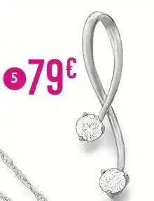 E.Leclerc pendentif oxydes de zirconium offre