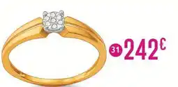 E.Leclerc bague diamants 0,03 ct, taille 54 offre