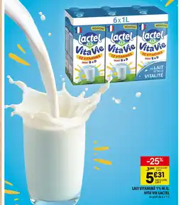 Supeco LACTEL Lait vitaminé 1% m.G. Vita'vie offre