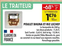 Supeco Lechef Poulet Bhuna et riz offre