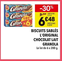 Supeco GRANOLA Biscuits sablés l'original chocolat lait offre