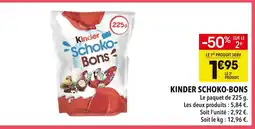 Supeco KINDER Schoko-bons offre