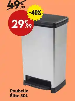 Maxi Bazar Poubelle élite 50l offre
