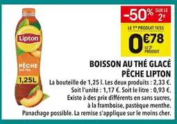 Supeco LIPTON Boisson au thé glacé pêche offre