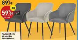 Maxi Bazar Fauteuil Betty offre