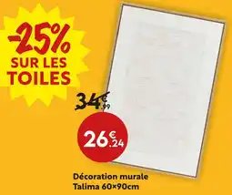 Maxi Bazar Décoration murale Talima 60×90cm offre