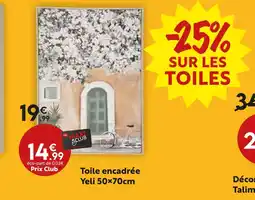 Maxi Bazar Toile encadrée Yeli 50×70cm offre