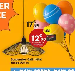 Maxi Bazar Suspension Galt métal filaire offre