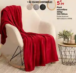 Maxi Bazar Plaid microfibre 200gr 125×150cm offre