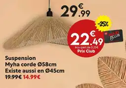 Maxi Bazar Suspension Myha corde offre