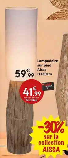 Maxi Bazar Lampadaire sur pied Aïssa H.130cm offre