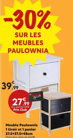 Maxi Bazar Meuble Paulownia offre