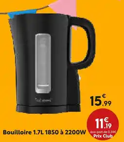 Maxi Bazar Bouilloire 1.7l 1850 à 2200w offre