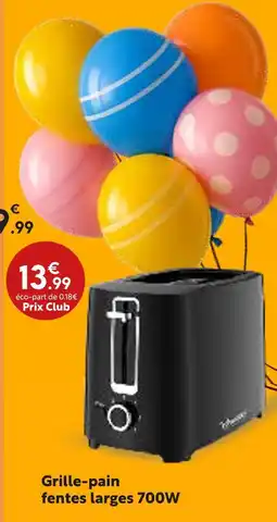 Maxi Bazar Grille-pain fentes larges 700W offre