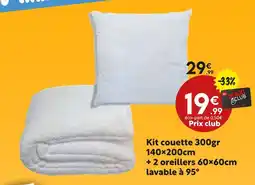 Maxi Bazar Kit couette 300gr 140×200cm offre