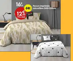 Maxi Bazar Parure imprimée microfibre 240×220cm offre