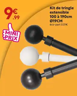 Maxi Bazar Kit de tringle extensible offre