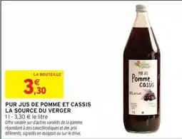Intermarché Express Signal - pur jus de pomme et cassis offre