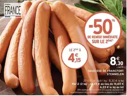 Intermarché Express Stemmelen - saucisse de frantfort offre