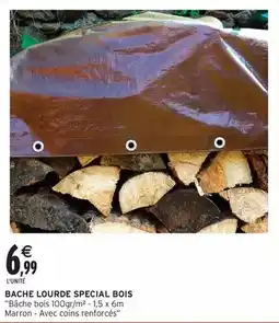 Intermarché Express Bache lourde special bois offre