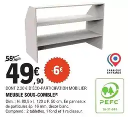 E.Leclerc Brico Dim - meuble sous-comble offre