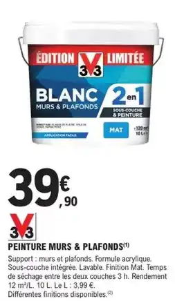 E.Leclerc Brico Facile - peinture murs & plafonds offre