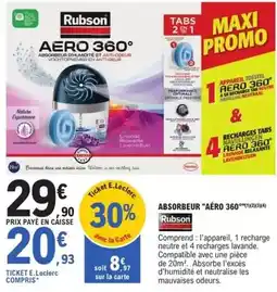 E.Leclerc Brico Rubson - absorbeur aéro 360 offre