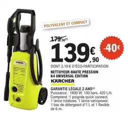 E.Leclerc Brico Kärcher - nettoyeur haute pression k4 universal edition offre
