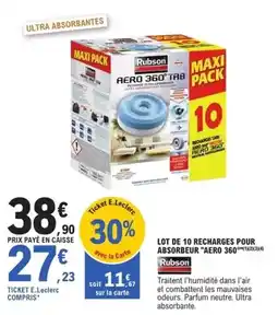 E.Leclerc Brico Rubson - lot de 10 recharges pour absorbeur aero 360 offre