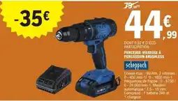 E.Leclerc Brico Scheppach - perceuse-viseuse a percussion brushless offre