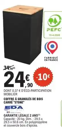 E.Leclerc Brico Eda - garantie légale 2 ans offre