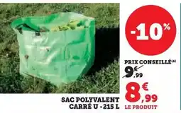 Hyper U Sac polyvalent carré u-215l offre