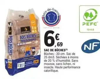 E.Leclerc Brico Woodstock - sac de buches offre