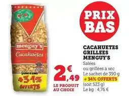 Hyper U Menguy's - cacahuetes grillees offre