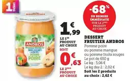 Hyper U Andros - dessert fruitier offre