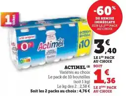 Hyper U Danone - actimel offre