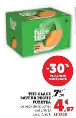 Hyper U Fuzetea - the glace saveur peche offre