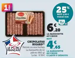 Hyper U Bigard - chipolatas offre