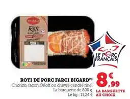 Hyper U Bigard - roti de porc farci offre