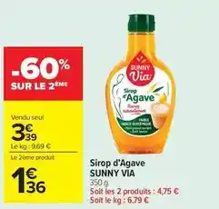 Carrefour Market Sunny - sirop d'agave offre