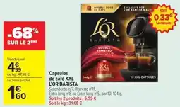 Carrefour Market Lor - capsules de café xxl offre