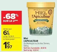 Carrefour Market Miel l'apiculteur - miel offre