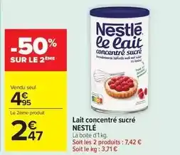 Carrefour Market Nestlé - lait concentré sucré offre