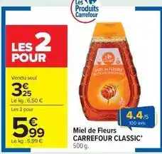 Carrefour Market Carrefour - miel de fleurs offre