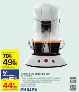 Carrefour Market Philips - machine à café senseo gris clair offre